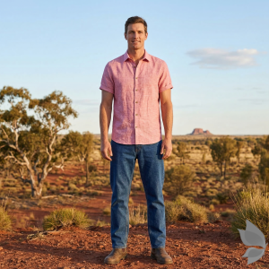 Raymond 100% Pure Linen from FIJI with Double Wrap Weaving Pink (Oldrose) colour Plain Unstitched Shirt Fabric of 1.70 meters / VV2641