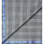 Raymond Trendz Star collection blend with 45% wool Grey Checkered unstitched trouser fabric of 1.25 Mts / VV2701