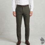 Raymond Upmaze collection soft Australian merino wool blend Brown Jacquard unstitched trouser fabric of 1.3 Mts / VV2707