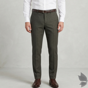 Raymond Upmaze collection soft Australian merino wool blend Brown Jacquard unstitched trouser fabric of 1.3 Mts / VV2707